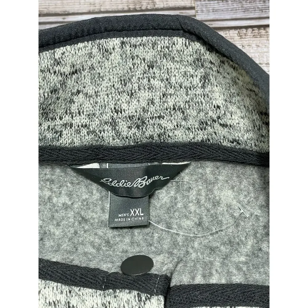 Eddie Bauer Men’s 1/4 Button Sweater Pullover Heather Size‎ XL NWOT - Picture 4 of 6